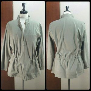 EILEEN FISHER drawstring coat XL